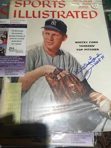 Whitey Ford New York Yankees Autograph signed 1956 sports illustrated JSA P50520 - Picture 1 of 1