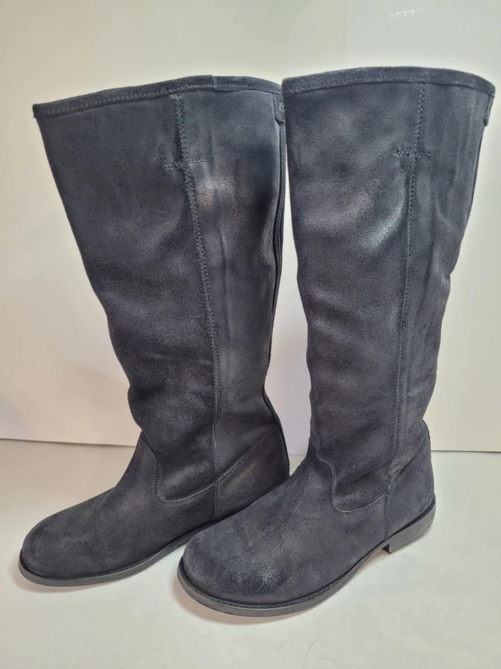 Botas de montar altas de cuero Kickers negras para mujer talla 9 EE. UU.  Foto 1 de 4
