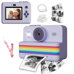 Instant Print Camera, Portable Thermal Digital Camera for Kids, 2.8" HD Video, P - Picture 1 of 16