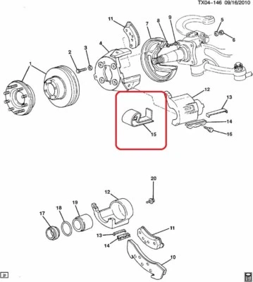 ( 1 ) GENUINE GM 14023438 CLIP Front/Rear Inner Brake Pad Anti Rattle - Image 1 of 4
