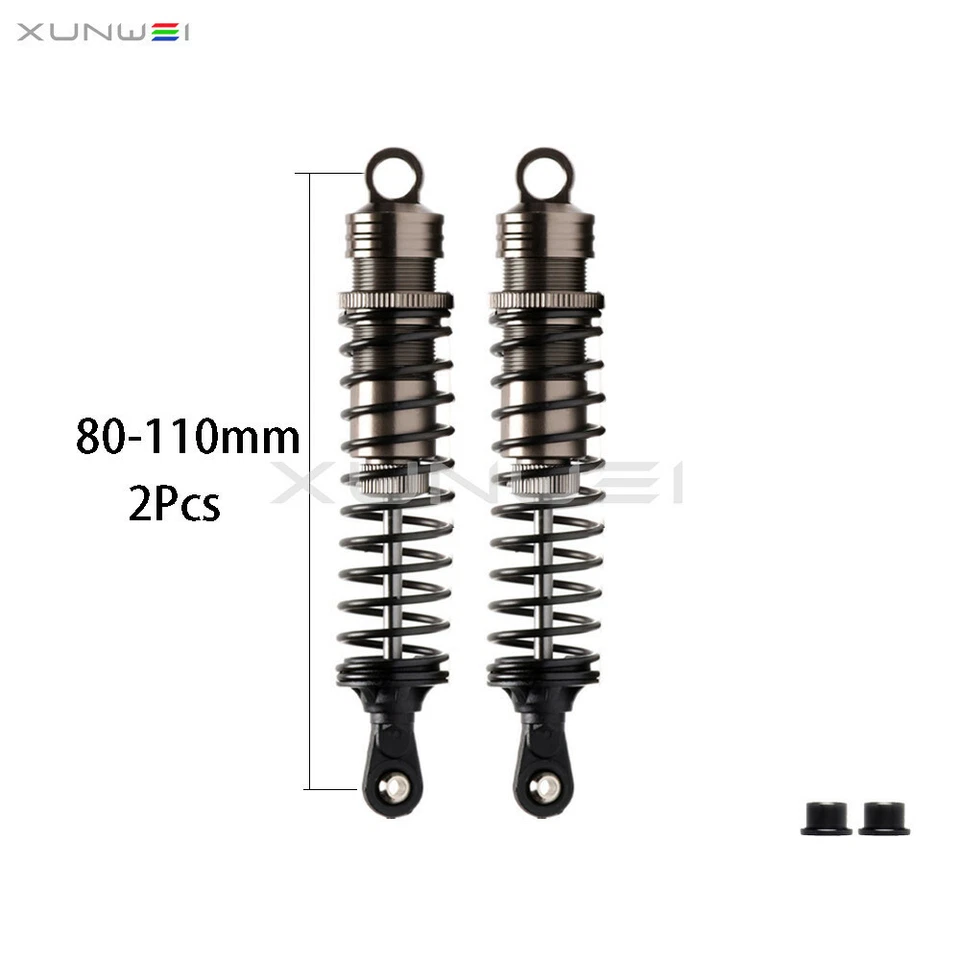 2pcs 80-110mm 90-130mm Oil Shock Absorbe For RC 1/8th Truck HSP Himoto Redcat - Image 1 of 1