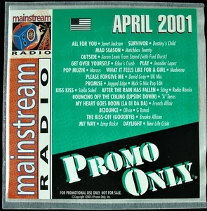 PROMO ONLY "MAINSTREAM RADIO APRIL 2001" DJ PROMO CD COMPILATION MADONNA *NEW* - Picture 1 of 3