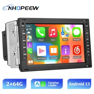 64GB Android 13 Carplay Autoradio GPS Navi RDS Für VW Polo 9N Jetta Passat B5 T5 - Bild 1 von 4