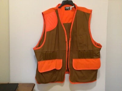 SafTBak 3XL Hunting Vest Game Pouch 24 Shell Slots Blaze Orange Tan USA  #BxPP-4 - Image 1 of 4
