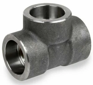 3/4" Class 3000 (3M) Socket Weld Tee Forged Steel A105 Pipe Fitting (Lot of 3) - Picture 1 of 12