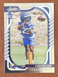 2022 KYREN WILLIAMS Panini Absolute ROOKIE CARD #182 ~ LA Rams - Picture 1 of 2