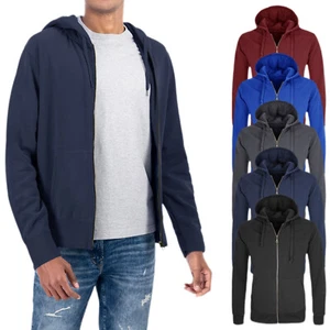 Felpa Uomo Invernale Con Cappuccio Maglione Sportivo Maglia Pullover Zip VEQUE - Foto 1 di 49