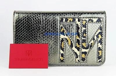 BOLSO CLUTCH TAMARA MELLON JEFE DISEÑADOR JIMMY CHOO TM DISFRUTAR SERPIENTE DE AGUA ITALIA NUEVO Foto 1 de 4