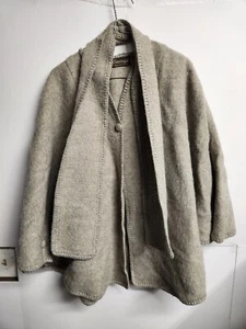 Envoga Alpaca Shawl Poncho and Scarf Made in Peru Gray One Size (shelf32) - Picture 1 of 9