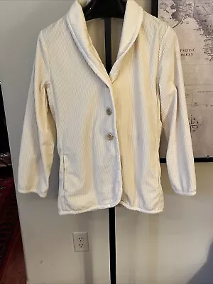 Chaqueta de pana Jill para mujer L Tumbled abrigo de granero con ribete de terciopelo crema Foto 1 de 4
