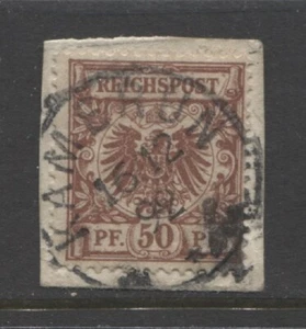German colonies 1892 CAMEROON  50 Pfennig forerunner used  signed $ 412.00 - Picture 1 of 1
