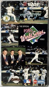 1989 World Series ABC Sports Oakland A's vs San Francisco Giants VHS Earthquake - Imagen 1 de 5