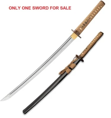 United Cutlery Shikoto Samurai Sword 19.75" T10 Steel Blade Cord Wrapped Handle - Image 1 of 3
