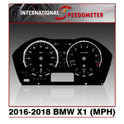 Placa frontal del velocímetro para un BMW X1 2016 a 2018 (MPH) Foto 1 de 3