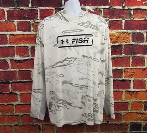 Under Armour Men's Iso-chill Shore Break Camo Hoodie Shirt L 1383576 - Picture 1 of 13