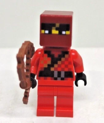 Lego Kai 21160 Minecraft Minifigures Ninjago One Red Ninja Minifigure w bow - Image 1 of 4