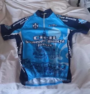 NWOT VINTAGE RARE Biemmi Bianchi Firenze Cicli David Cycling Jersey Make offer! - Picture 1 of 2