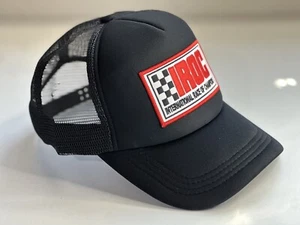 NEU IROC Truckermütze z camaro SCHWARZ Netz atmungsaktiv Druckknopf hinten verstellbar - Bild 1 von 2