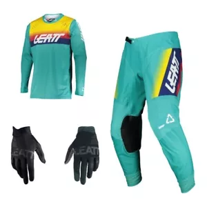 Motocross Set Leatt 4.5 Kit MX Pantalones con Camisa, Crosshose Jersey Azul - Imagen 1 de 25