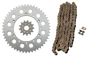 Cadena de transmisión natural 520x114 y piñones 13/49 para Kawasaki KX250 2002 2003 2004 - Imagen 1 de 1