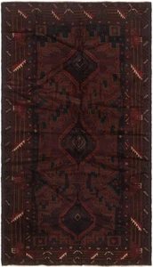 Vintage Hand-Knotted Area Rug 3'8" x 6'7" Traditional Wool Carpet - Picture 1 of 9