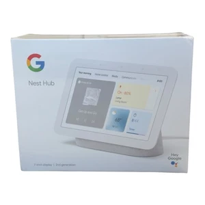 Google Nest Hub Pantalla Inteligente 7 Pulgadas 2da Generación GA01331-US Totalmente Nueva En Caja - Imagen 1 de 5