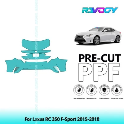 Kit de protección de pintura precortada PPF para Lexus RC 350 F-Sport 2015-2018 Foto 1 de 4