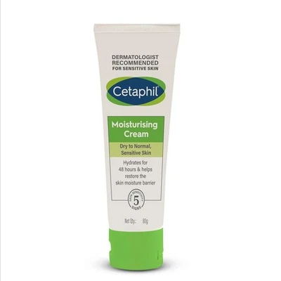 Cetaphil Moisturising Cream 80g Hypoallergenic, Non-Greasy For Dry & Normal Skin - Image 1 of 4