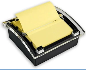 Post-it Pop-up Note Dispenser for 3x3 Self-Stick Notes Black/Clear w/150 sheets - Picture 1 of 10