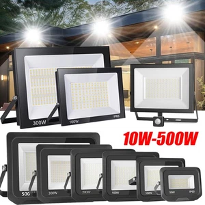 LED Strahler Außen Fluter 10W-500W Flutlicht IP65 Scheinwerfer 230V Baustrahler - Bild 1 von 39
