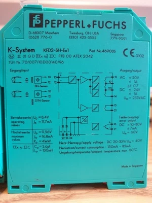 Pepperl + Fuchs KFD2-SH-Ex1 Schaltverstärker Part. No. 46903S  K-System - Image 1 of 2