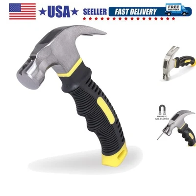 Martillo rechoncho ergonómico de 8 oz con arrancador de uñas magnético - confiable y fuerte Foto 1 de 4