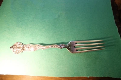George Shiebler  Fiorito tulip Sterling silver  dinner fork - Image 1 of 3