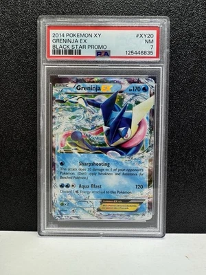 2014 POKEMON XY BLACK STAR PROMO #XY20 GRENINJA EX PSA 7 - Image 1 of 2