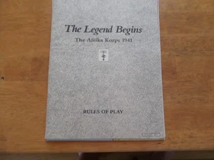 The Legend Begins - The Afrika Korps 1941- Rhino Wargames (2nd Ed) Bag EX - Picture 1 of 6