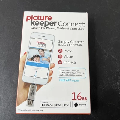 NEW Picture Keeper Connect 16GB Portable Flash USB Backup & Storage Device Drive - Image 1 of 4