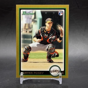2010 Bowman Gold #208 Buster Posey San Francisco Giants Baseball Sammelkarte - Bild 1 von 2