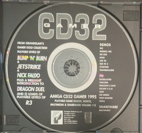Amiga CD32 Gamer Magazine Volume 15 CD - Bump N Burn - Jet Strike - Nick Faldo