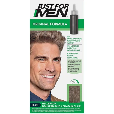 Just For Men Haarfarbe H25 Hellbraun 5 Minuten ammoniakhaltig für graue Haare
