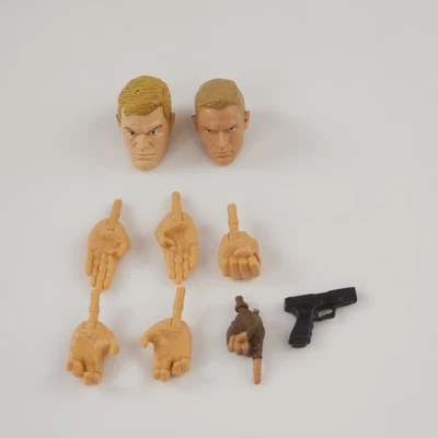 Lote de Forragem Marvel Legends MCU Cabeças e Mãos e Armas Hasbro Capitão América Muito Bom Estado - Imagem 1 de 4