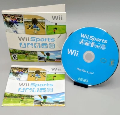 Wii Sports Sleeved  (Nintendo Wii 2009) Cardboard Sleeve Tested CIB 🇨🇦 - Image 1 of 2