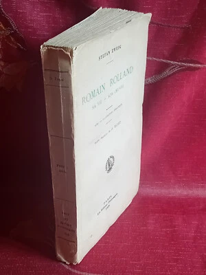 Romain Rolland, sa vie, son œuvre S. ZWEIG 1929 Éd. Pittoresques - Non coupé - Photo 1/4