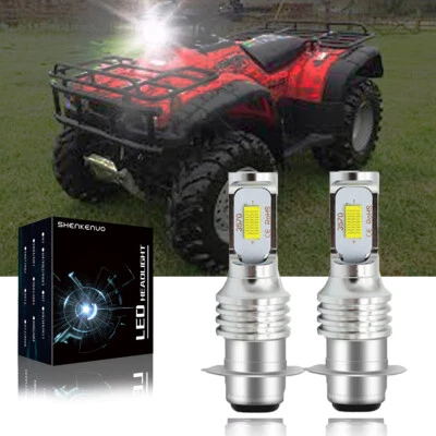 Para Honda Foreman 400 450 1997-2003 2004 - Blanco H6 LED Faros Bombillas 2X Foto 1 de 4