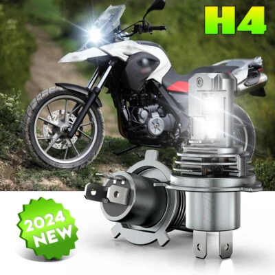 2 светодиодные лампы для фары H4 9003 6000K белые для BMW G650X G650GS 2007-2015 2016 - Изображение 1 из 4