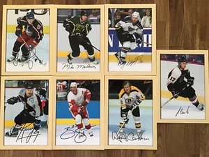 Lote de 7 tarjetas fotográficas de hockey 5x7 de abeja colmena cubierta superior 2005-06 - Imagen 1 de 9