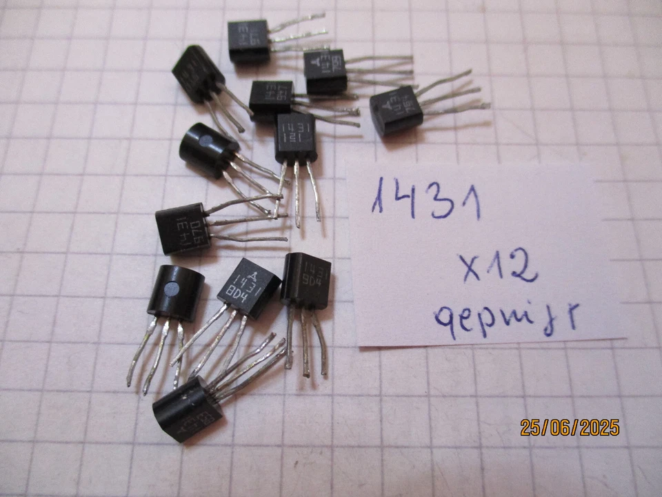 12 Stück  1431  = LT1431  Adjustable Shunt Regulators gebraucht geprüft - Bild 1 von 1