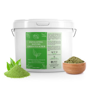 Matcha Green Tea Exfoliating Body and Facial Scrub - 128oz - Professional Size