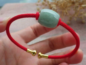 Brazalete Brazalete de Cuentas JADEÍTA Natural Verde Certificado 路路通手链 111106 VS - Imagen 1 de 9