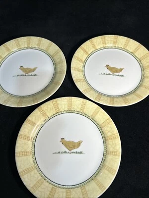 Corelle WINDSOR FARM 7 1/4" Plates Discontinued Pattern Set of 3 - Image 1 of 4