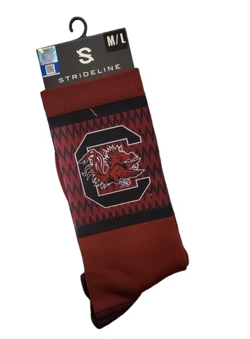 South Carolina Gamecocks Socks Strideline Crew Premium Licensed Athletic Wear Cover